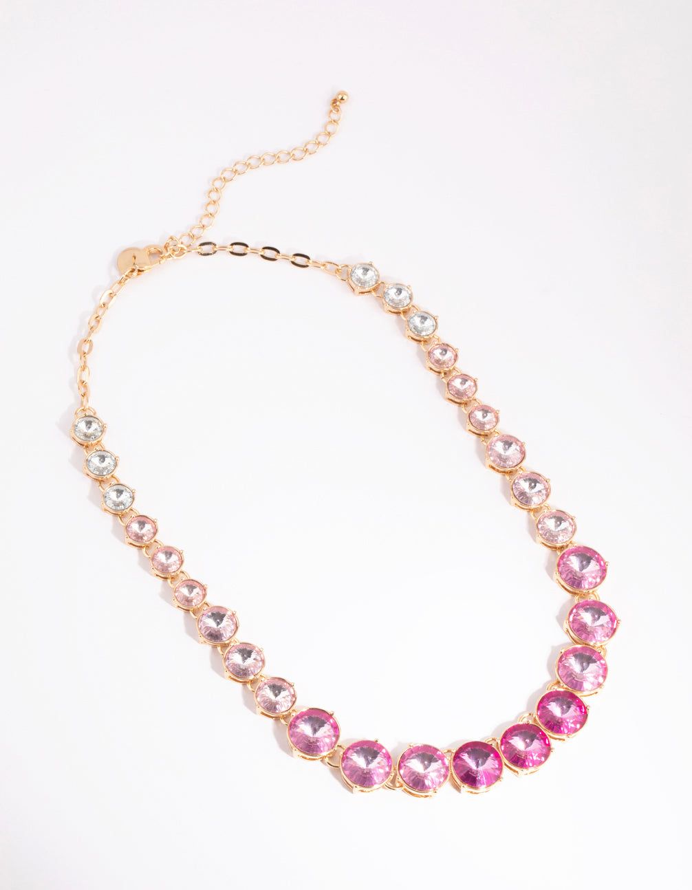 Pink Graduated Stone Necklace sold by lovisa product image thumbnail 2