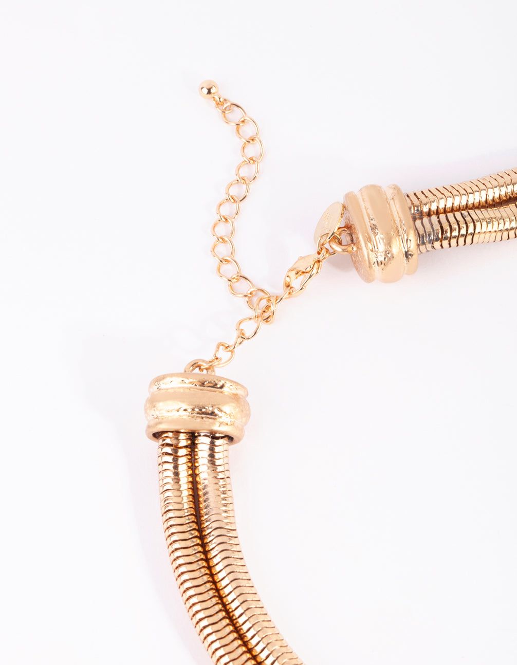 Gold Hammered Ring Statement Necklace sold by lovisa product image thumbnail 3