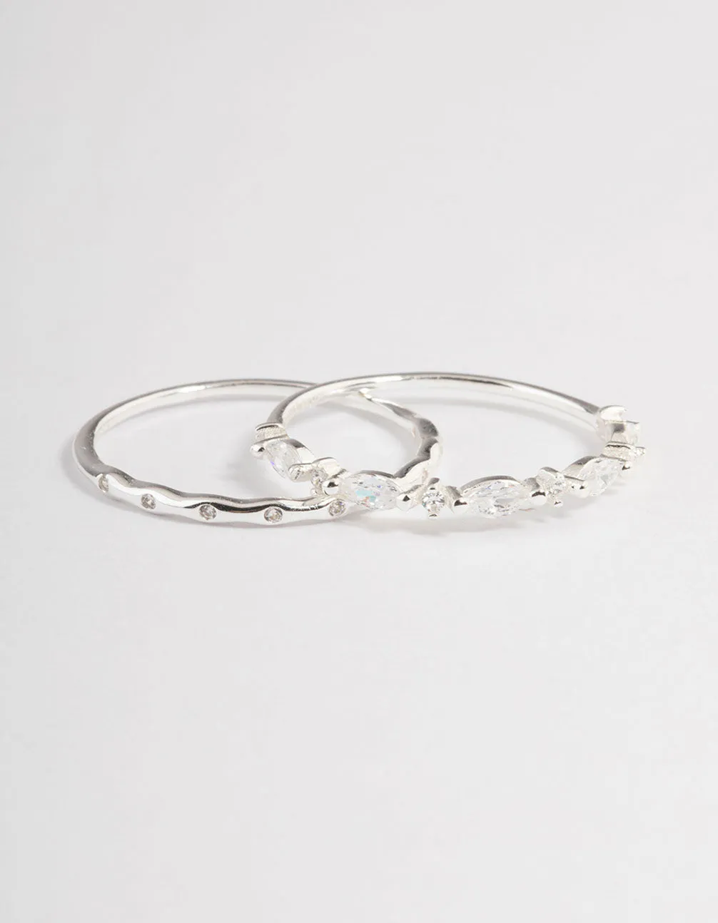 Sterling Silver Marquise Ring Pack sold by lovisa