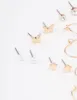 Gold Diamante Leaf Earring 12-Pack sold by lovisa
