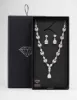 Silver Marquise Pear Necklace & Drop Earring Set sold by lovisa