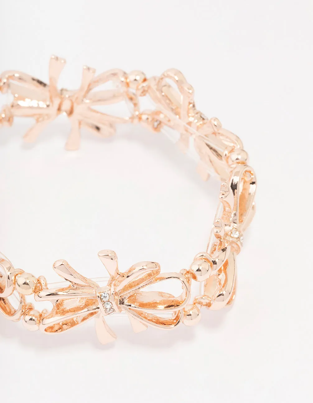 Rose Gold Flower Stretch Bracelet sold by lovisa product image thumbnail 2