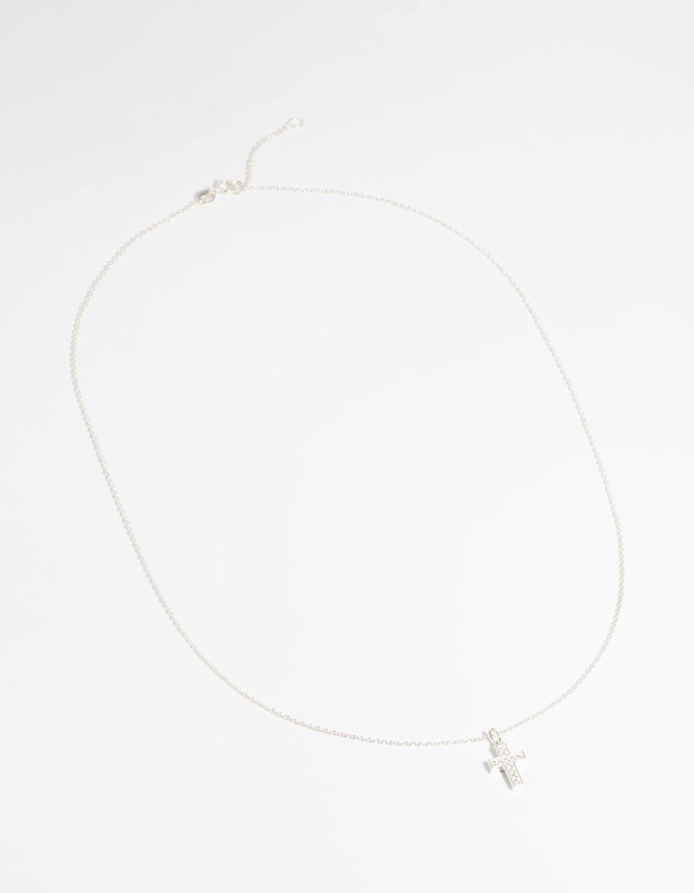 Sterling Silver Cubic Zirconia Cross Necklace sold by lovisa product image thumbnail 2