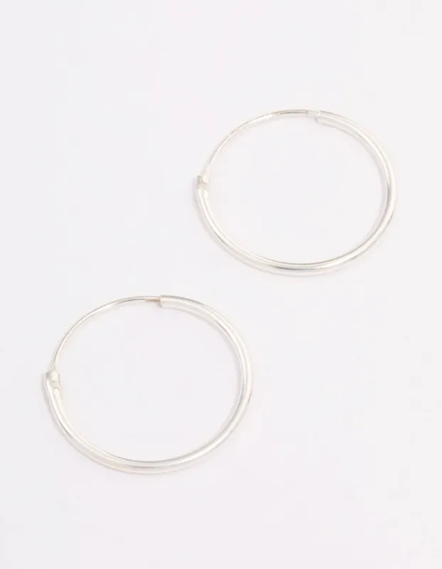 Sterling Silver Hoop Earrings 16mm sold by lovisa