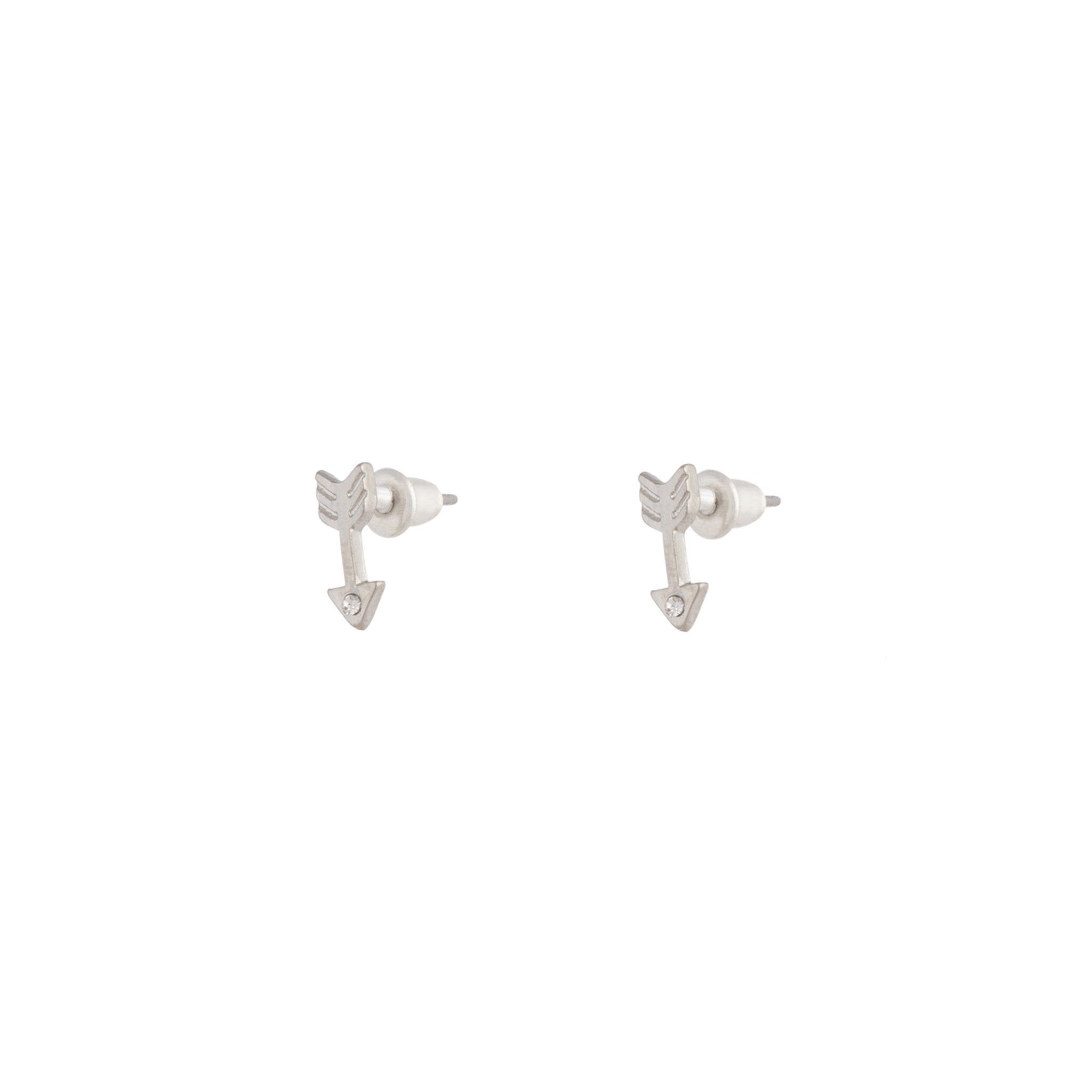 Rhodium Arrow Diamante Stud Earrings sold by lovisa product image thumbnail 3