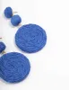 Gold Raffia Triple Disc Drop Earrings sold by lovisa