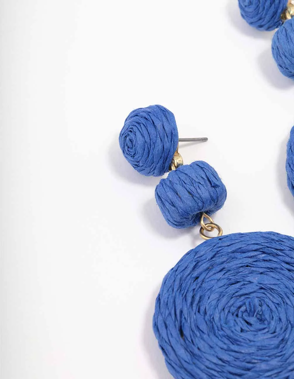 Gold Raffia Triple Disc Drop Earrings sold by lovisa product image thumbnail 2