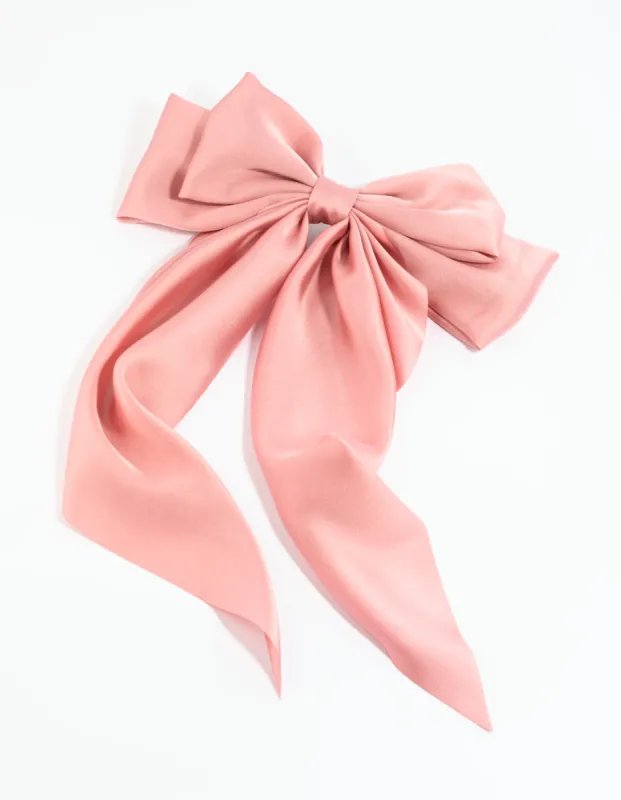 Pink Bow Clip sold by lovisa