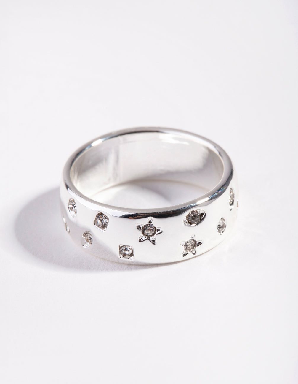 Silver Celestial Band Ring sold by lovisa