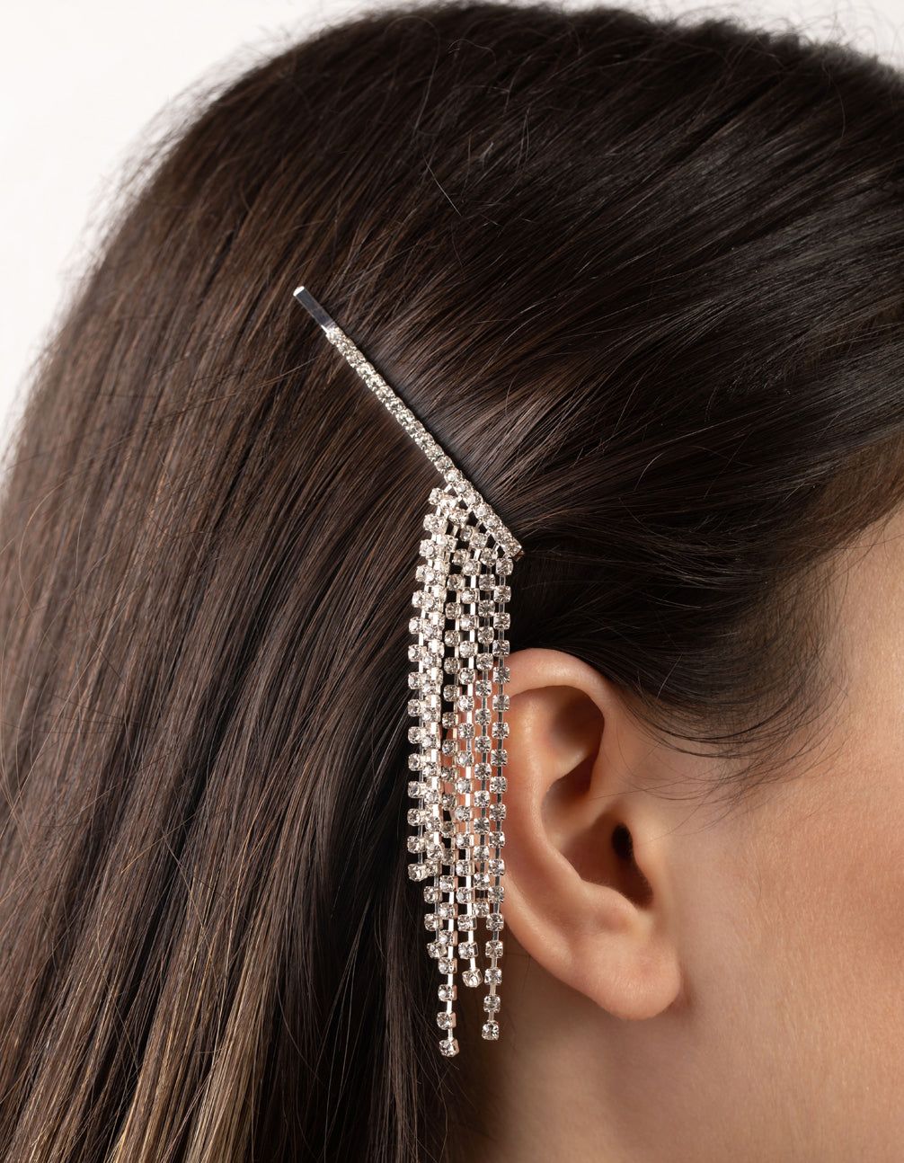 Silver Diamante Waterfall Clip Set sold by lovisa product image thumbnail 2