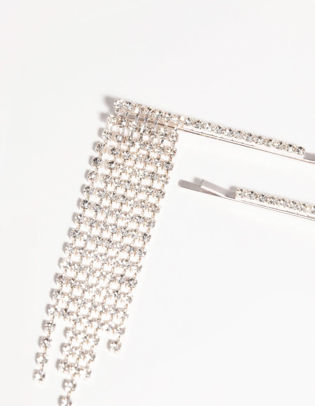 Silver Diamante Waterfall Clip Set sold by lovisa product image thumbnail 3