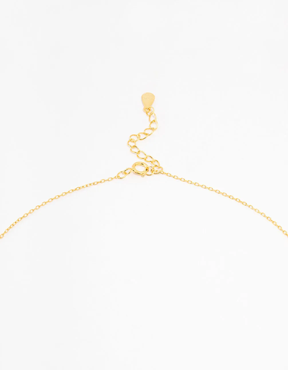 Gold Plated Sterling Silver Cubic Zirconia Cross Necklace sold by lovisa product image thumbnail 3