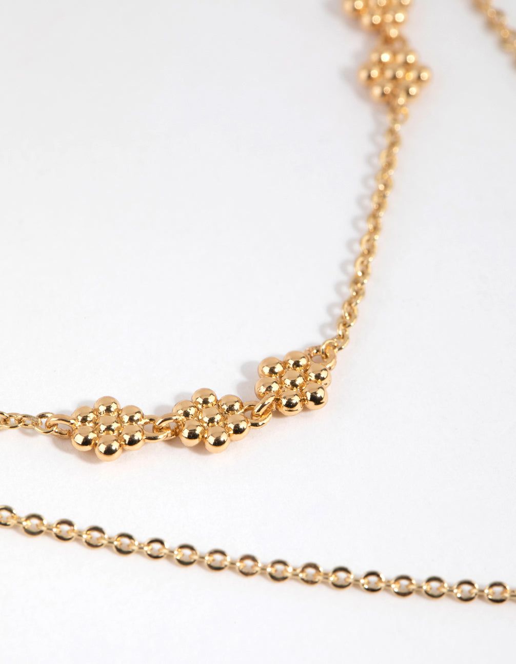Gold Plated Mini Flower Layered Necklace sold by lovisa product image thumbnail 3