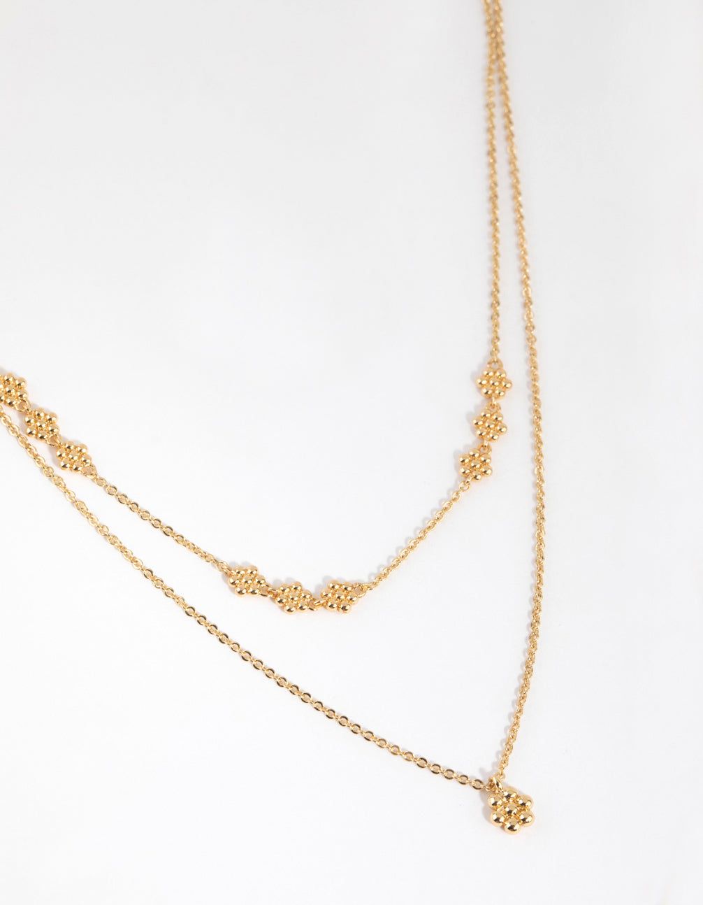 Gold Plated Mini Flower Layered Necklace sold by lovisa