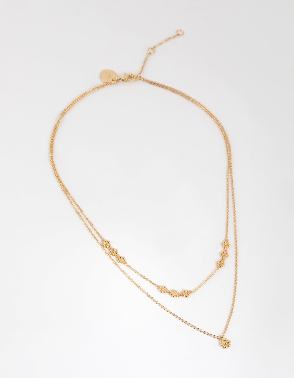 Gold Plated Mini Flower Layered Necklace sold by lovisa product image thumbnail 2