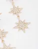 Gold Statement Diamante Star Drop Earrings sold by lovisa