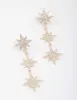 Gold Statement Diamante Star Drop Earrings sold by lovisa