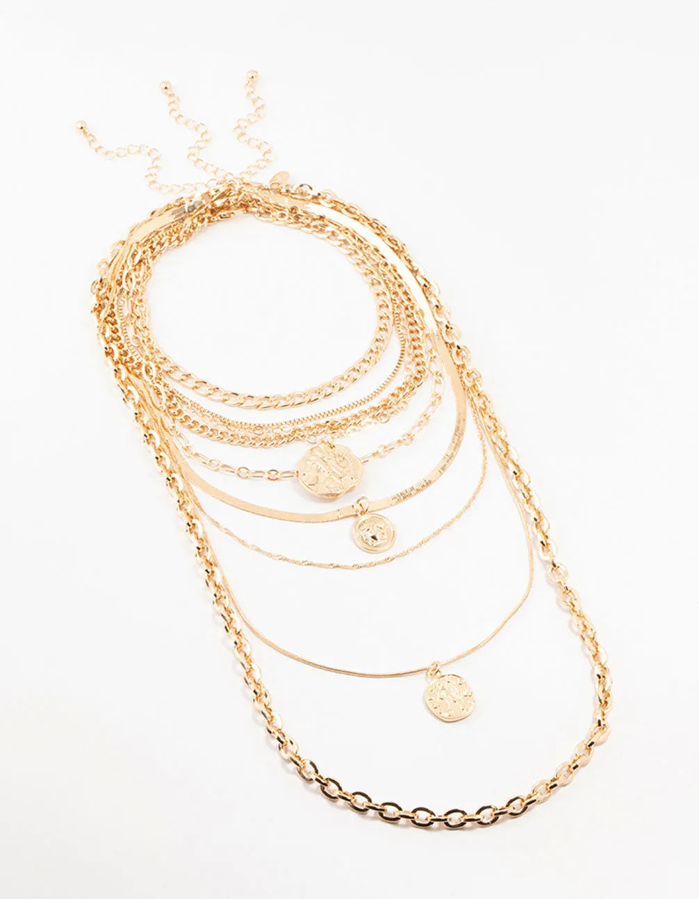 Gold Layered Pendant Necklace sold by lovisa product image thumbnail 2