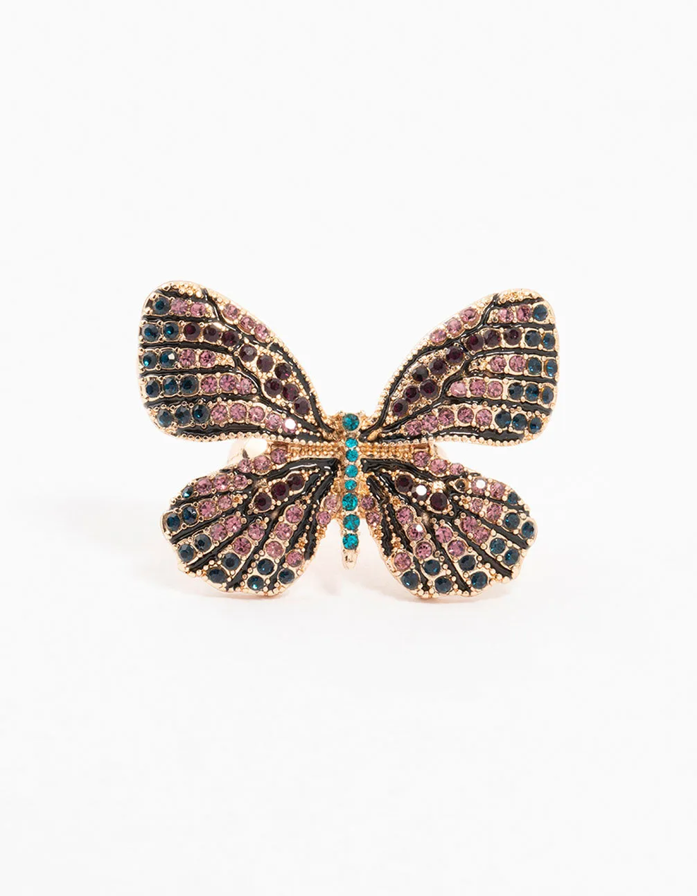 Gold Jeweled Butterfly Ring sold by lovisa product image thumbnail 3