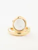 Gold Organic Pearl Band Ring sold by lovisa