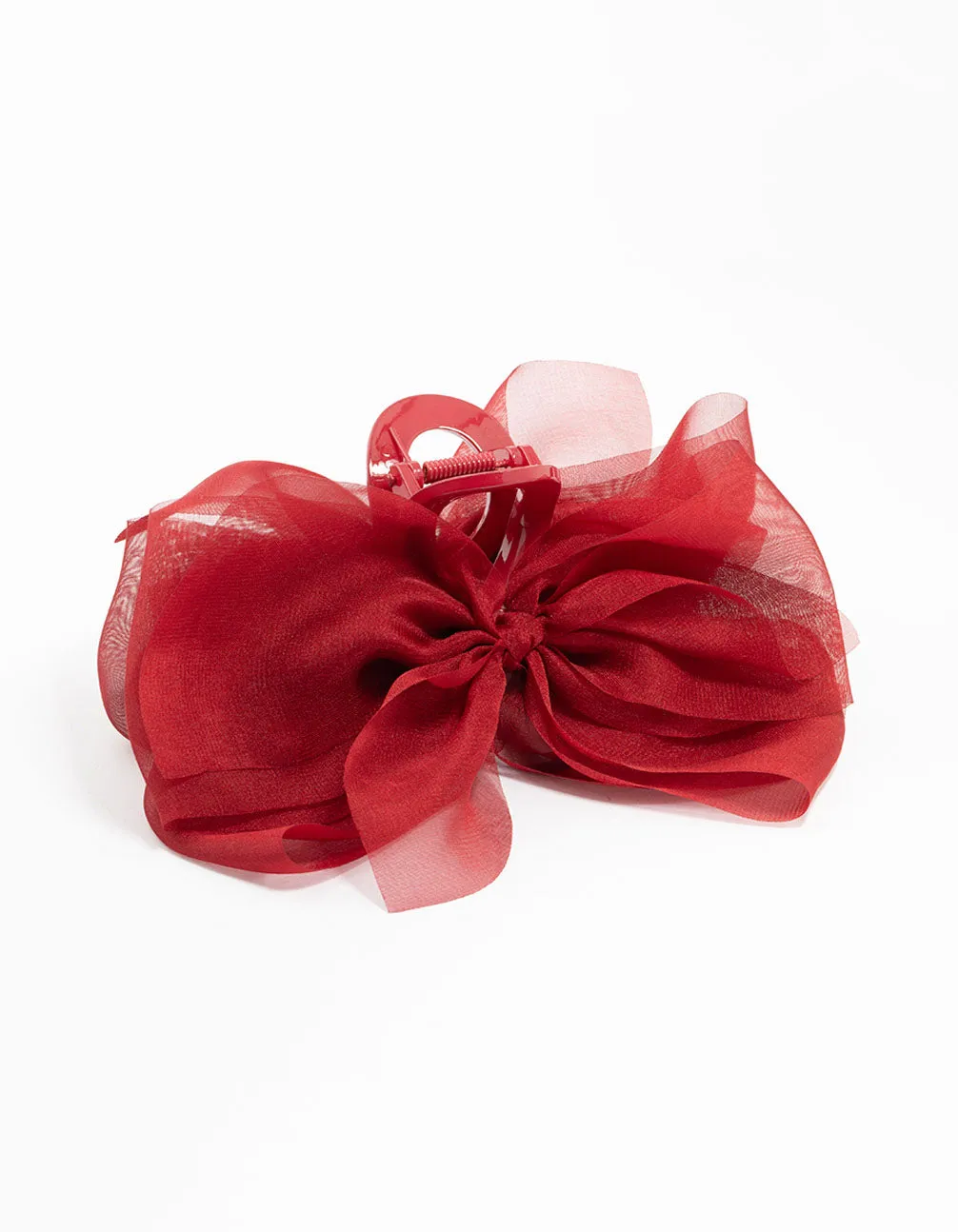 Red Fabric Bow Claw Clip sold by lovisa product image thumbnail 2
