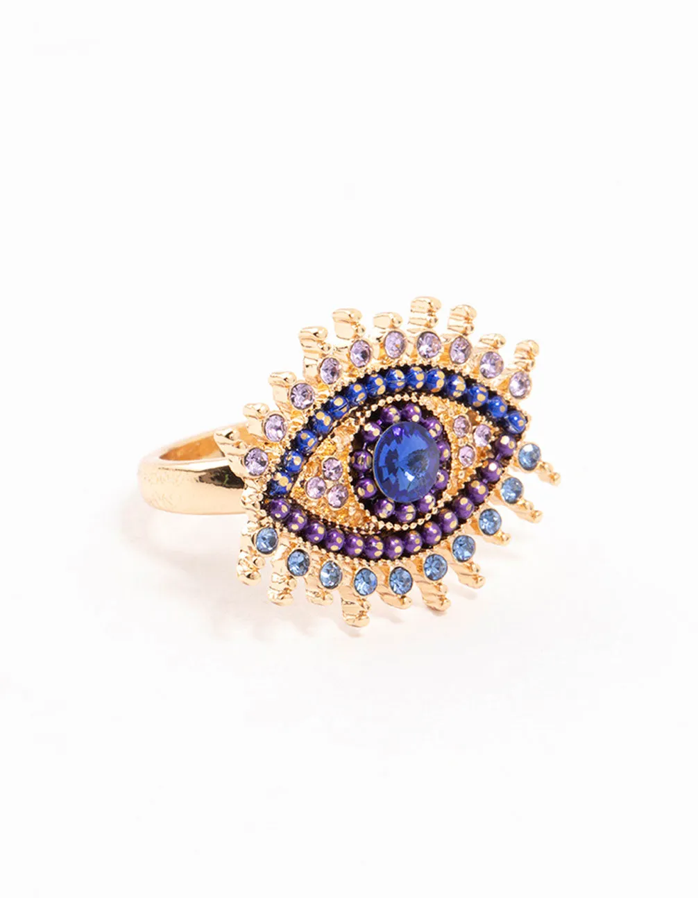 Gold Opulent Evil Eye Ring sold by lovisa