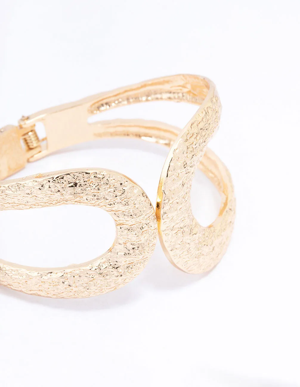 Gold Hammered Hinge Bangle sold by lovisa product image thumbnail 2