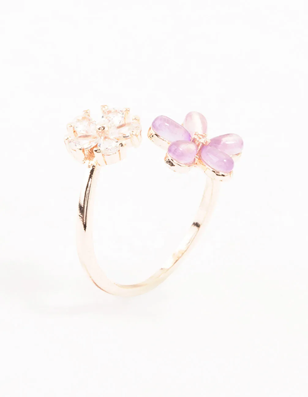 Rose Gold Cubic Zirconia Wrap Around Ring sold by lovisa product image thumbnail 2
