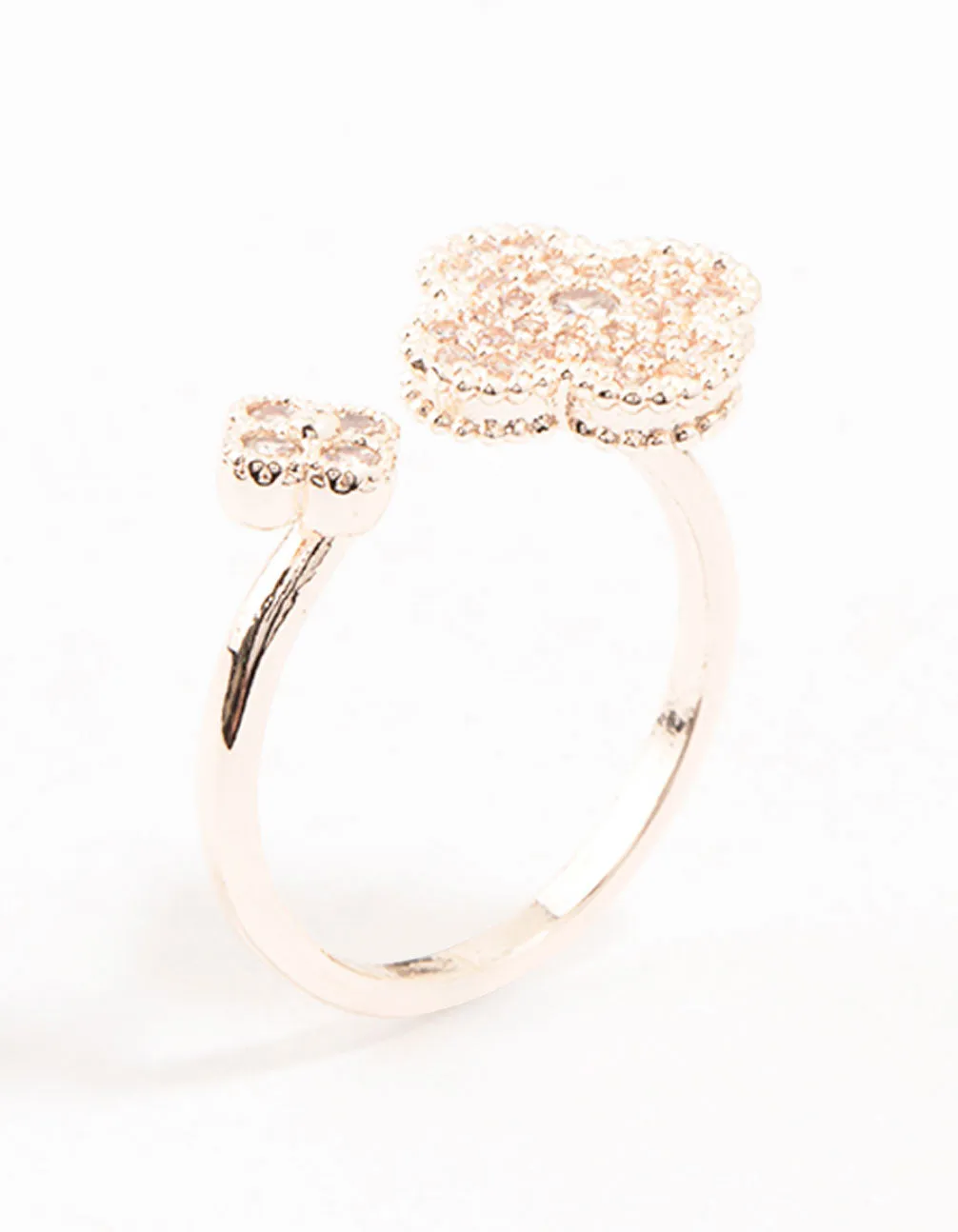 Rose Gold Open Flower Ring sold by lovisa product image thumbnail 2