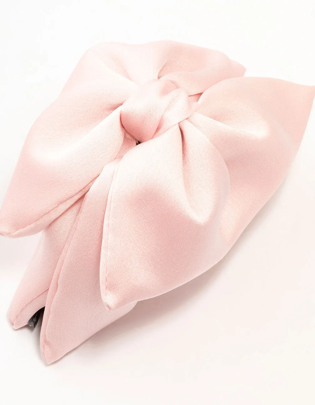 Large Pink Fabric Front Bow Claw Clip sold by lovisa product image thumbnail 3