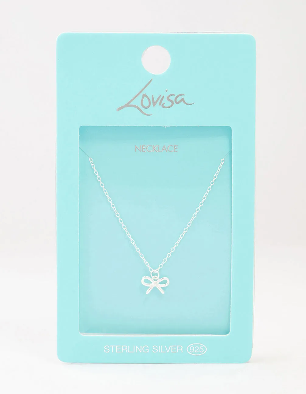 Sterling Silver Bow Necklace sold by lovisa product image thumbnail 3