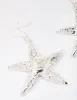 Silver Molten Starfish Drop Earrings sold by lovisa