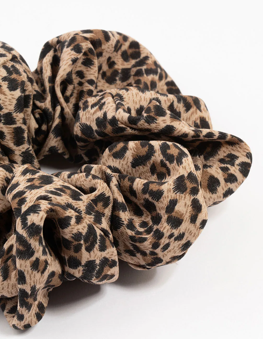 Large Fabric Leopard Print Scrunchie sold by lovisa product image thumbnail 2