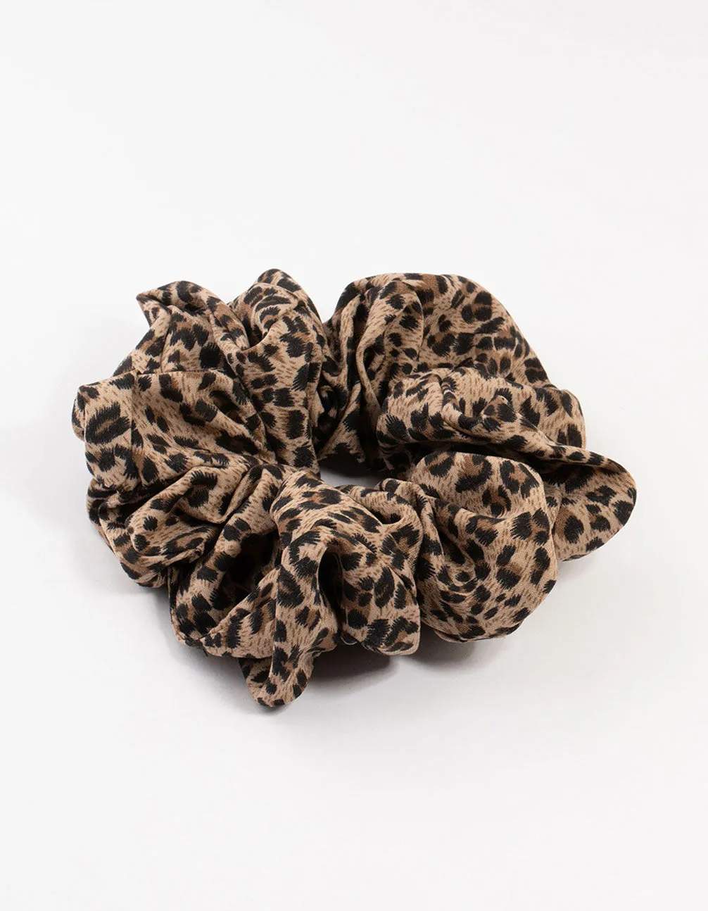 Large Fabric Leopard Print Scrunchie sold by lovisa