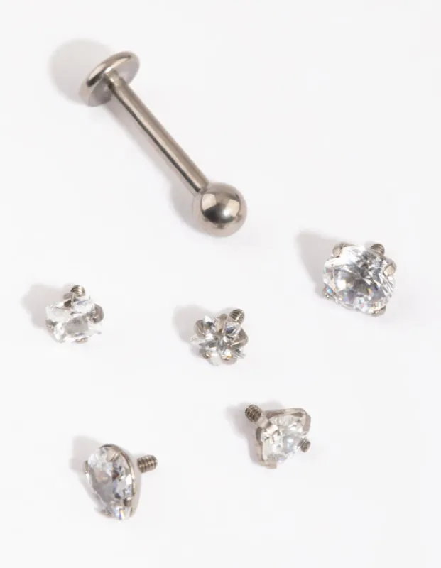 Titanium  Flat Back 6-Pack sold by lovisa