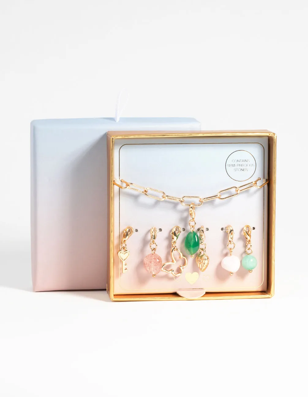 Gold Semi-Precious Charm Bracelet Set sold by lovisa product image thumbnail 3
