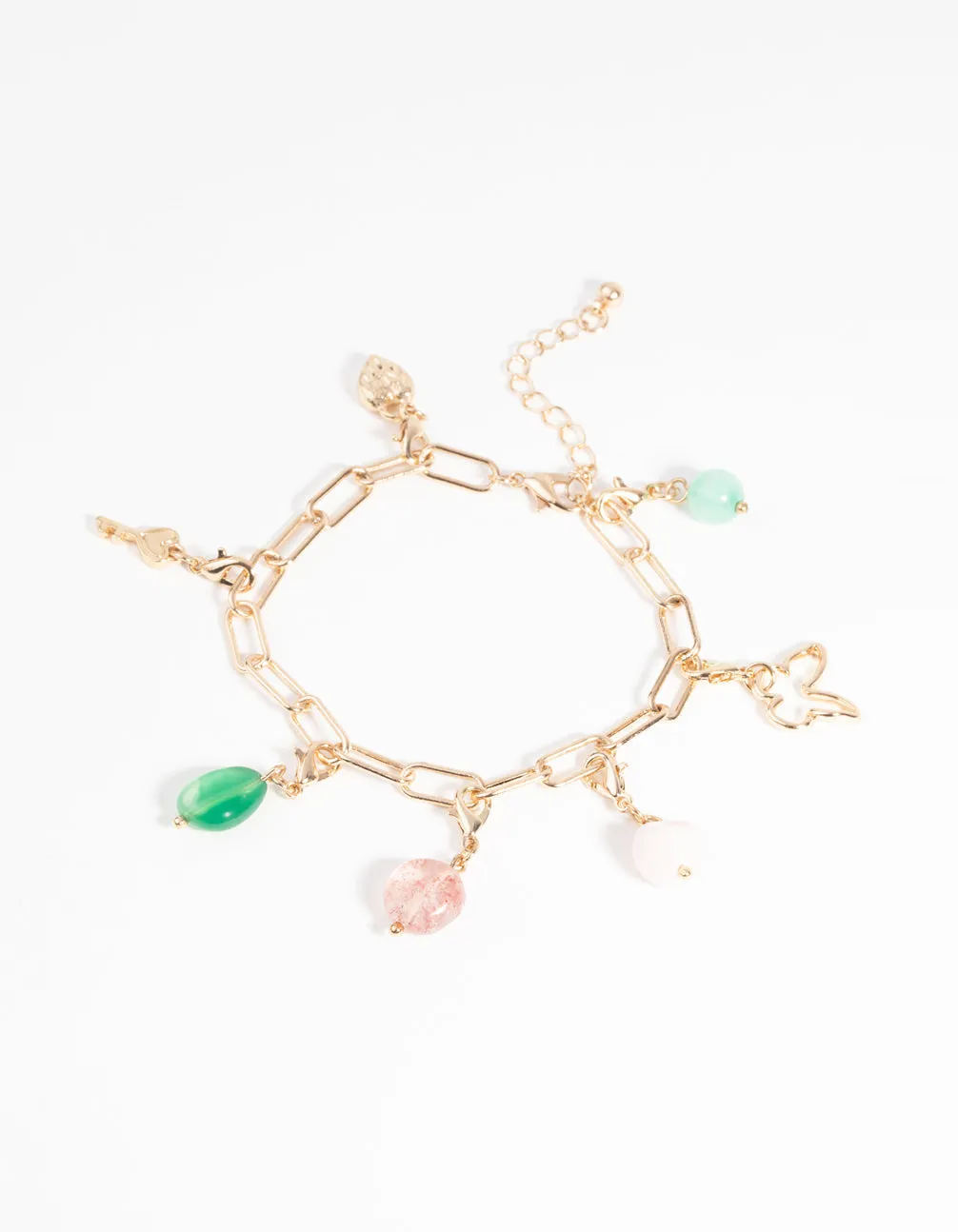 Gold Semi-Precious Charm Bracelet Set sold by lovisa product image thumbnail 2