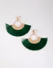 Green Fringe Drop Earrings sold by lovisa