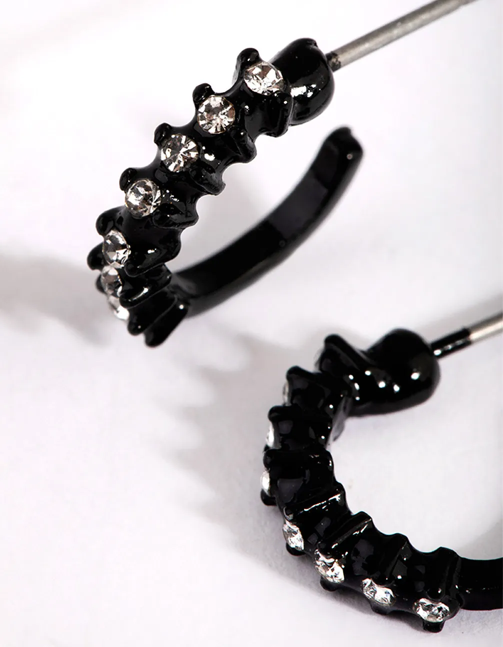 Matte Diamante Hoop Earrings sold by lovisa product image thumbnail 2