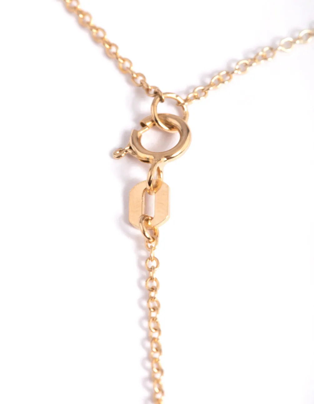 Gold Plated Sterling Silver Cubic Zirconia Cross Necklace sold by lovisa product image thumbnail 3