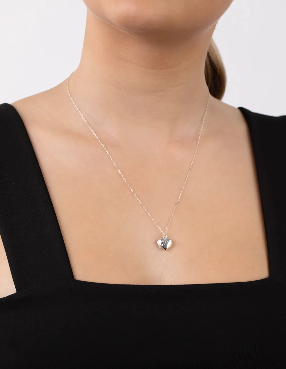 Sterling Silver Heart Locket Pendant Necklace sold by lovisa product image thumbnail 2