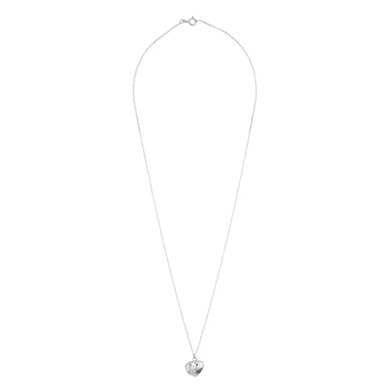 Sterling Silver Heart Locket Pendant Necklace sold by lovisa