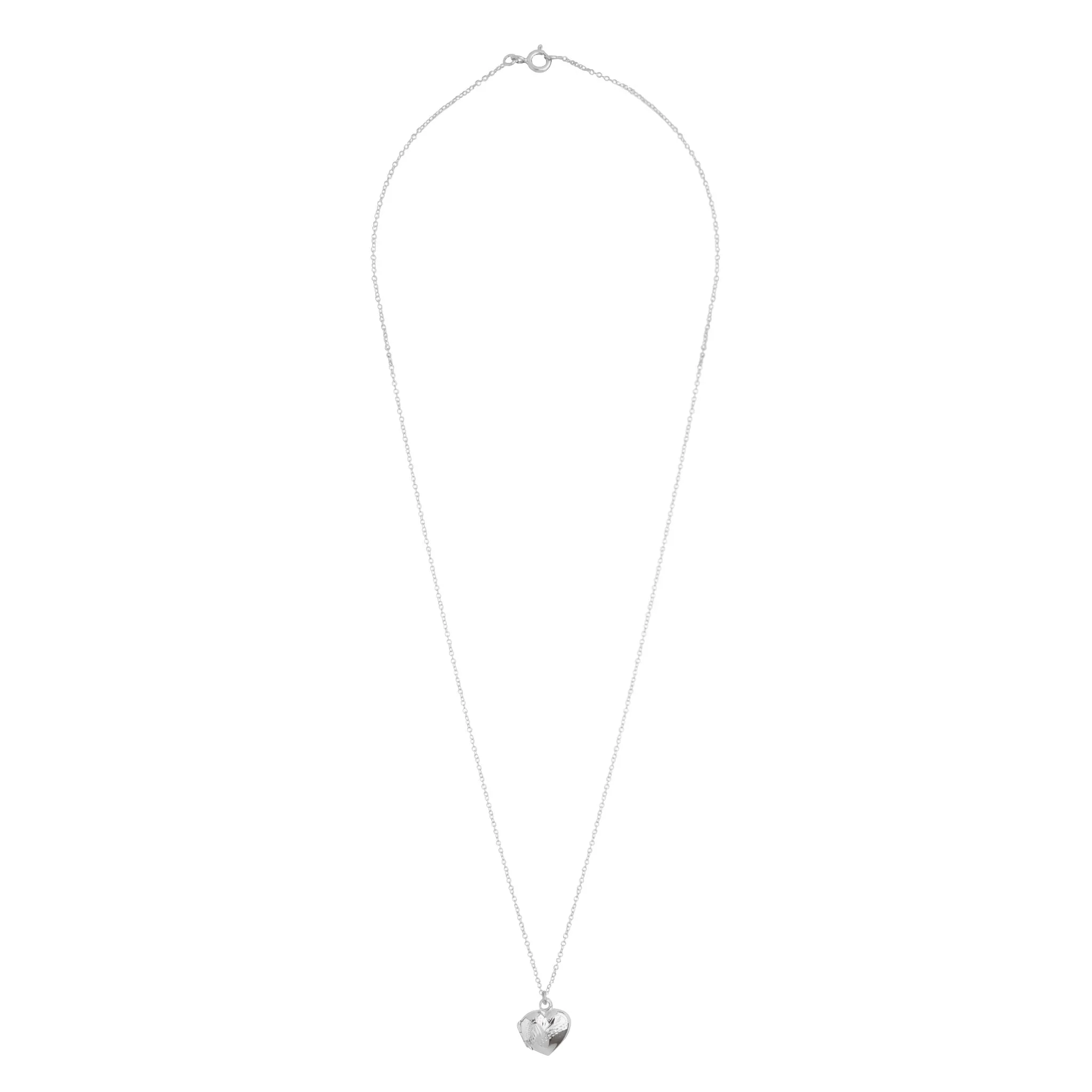 Sterling Silver Heart Locket Pendant Necklace sold by lovisa