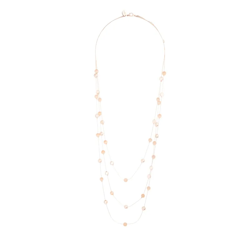 Rose Gold Layered Bead Station Necklace sold by lovisa