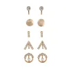 Gold Geo Diamante Clip-On Earring 5-Pack sold by lovisa