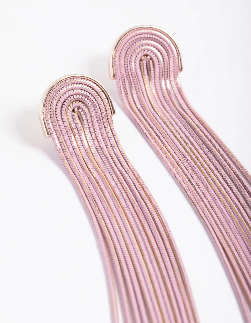 Rose Gold Chain Waterfall Earrings sold by lovisa product image thumbnail 2