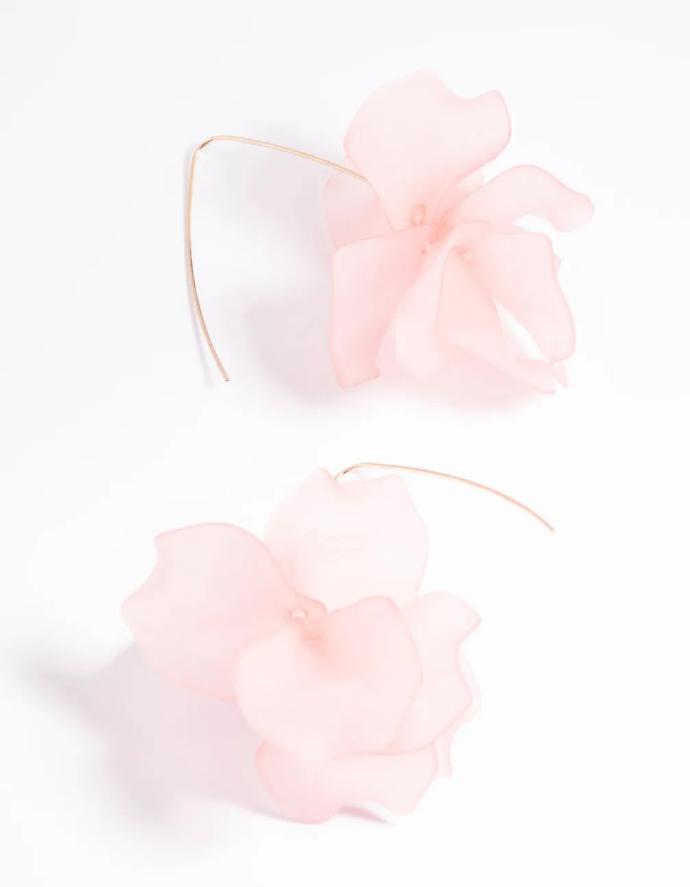 Pink Frosted Flower Drop Earrings sold by lovisa product image thumbnail 2