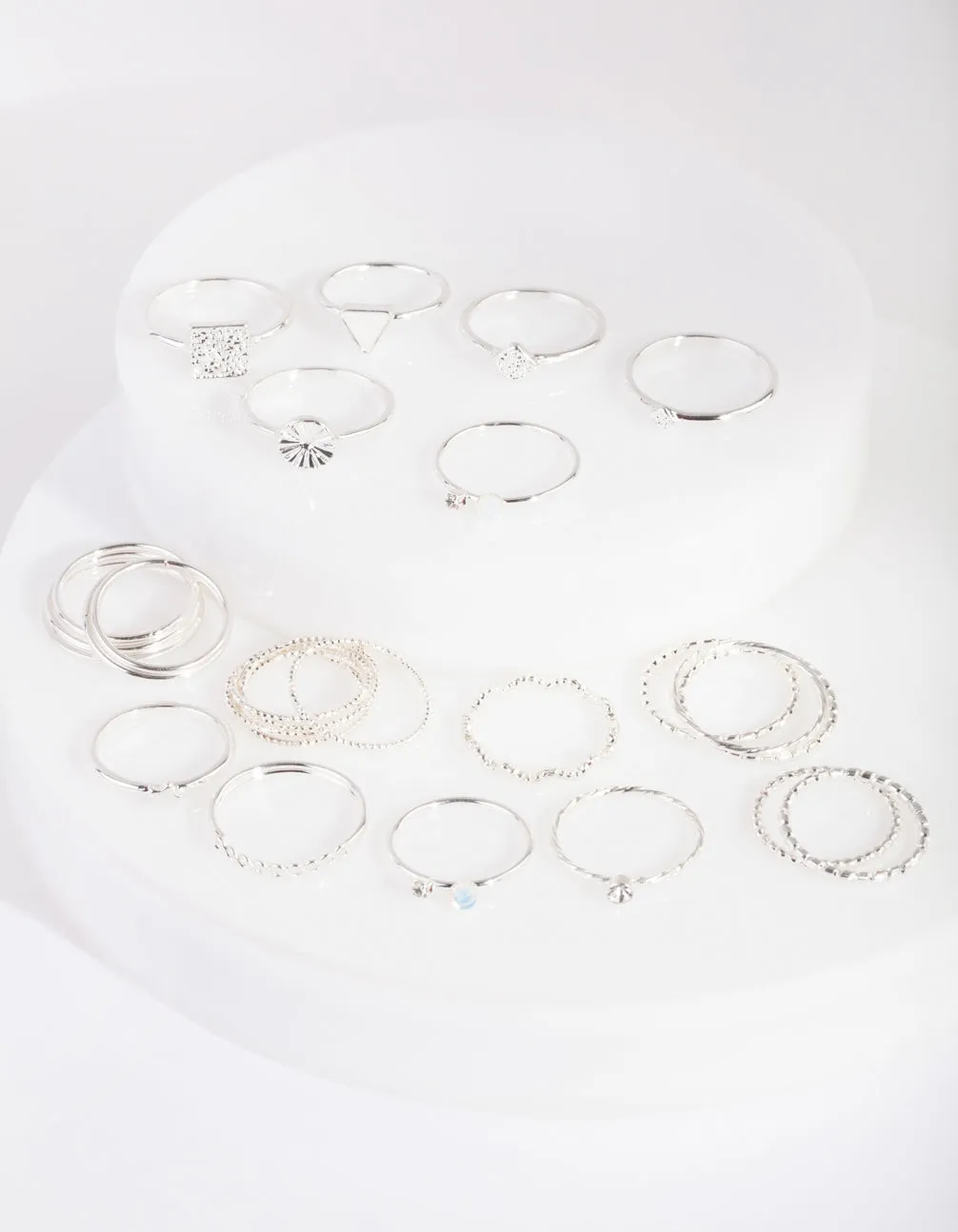 Silver Diacut Ring 26-Pack sold by lovisa