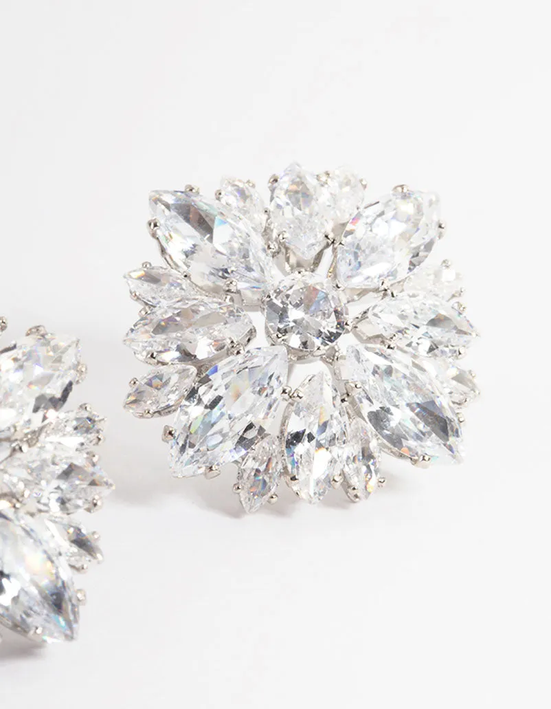 Silver Statement Stud Earrings sold by lovisa product image thumbnail 3