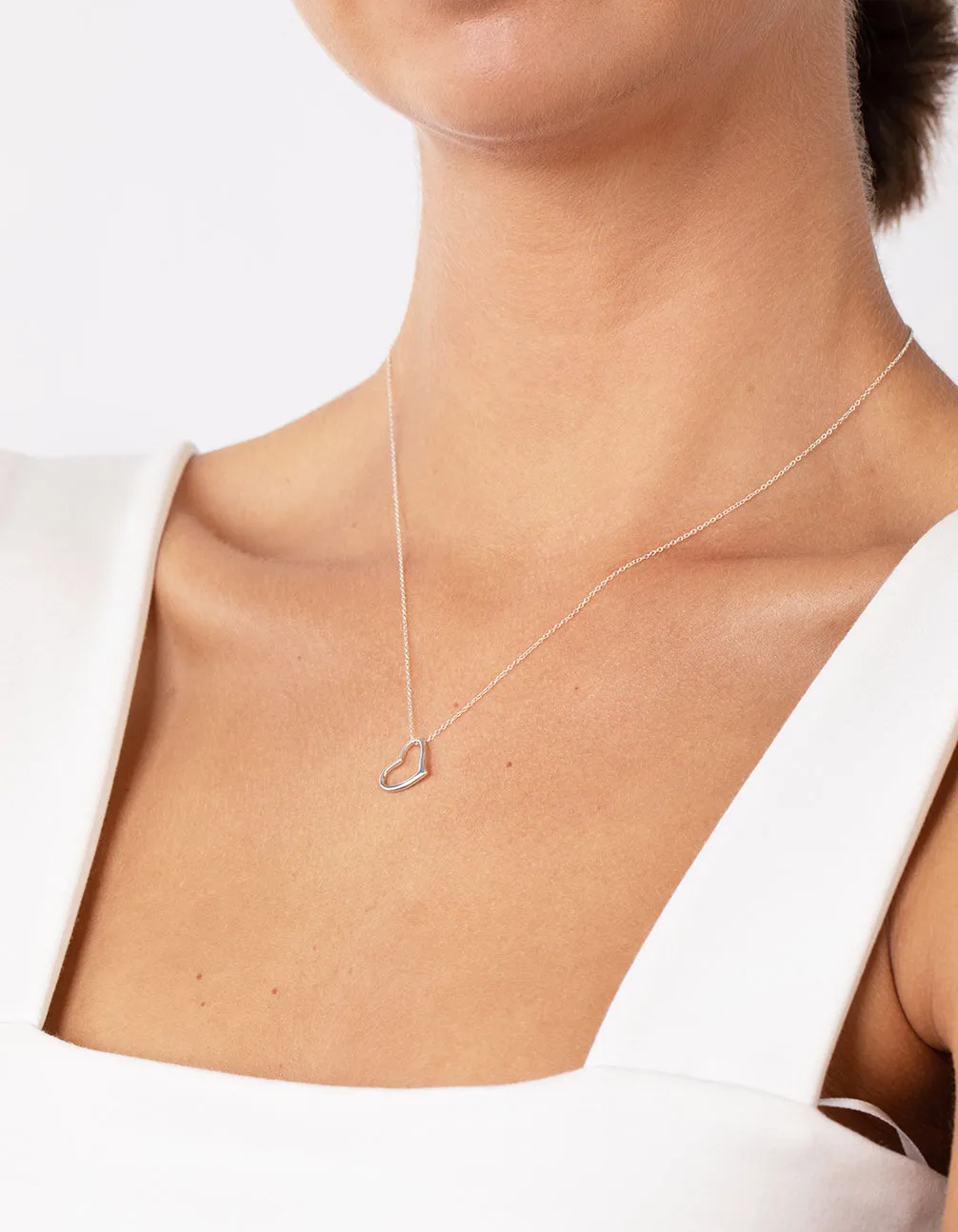 Sterling Silver Heart Pendant Necklace sold by lovisa product image thumbnail 3